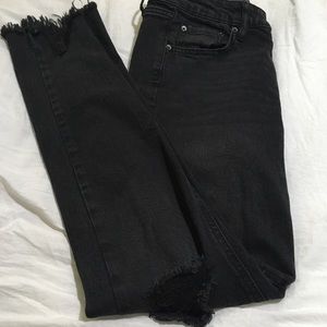 Black ripped jeans